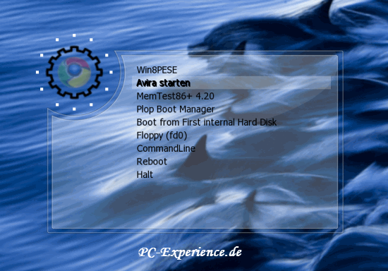 Win Builder Windows 8 Avira Rescue CD Start