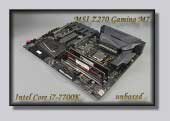 MSI Z270 Gaming M7 und Intel Core i7-7700K Logo MSI Z270 Gaming M7 und Intel Core i7-7700K unboxed Review