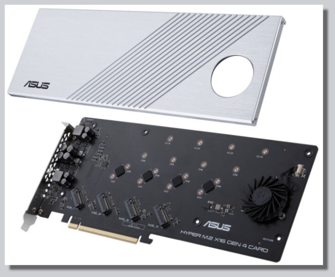 ASUS HYPER M.2 X16 V2 PCIe 4.0 Karte