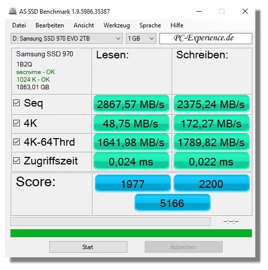 AS SSD Test 1