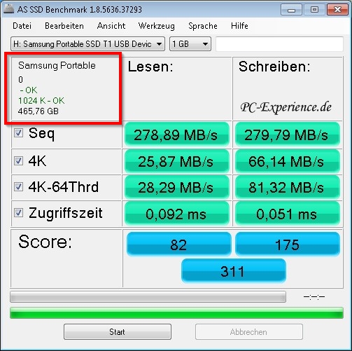 Beispiel Benchmark